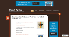 Desktop Screenshot of iteachag.com