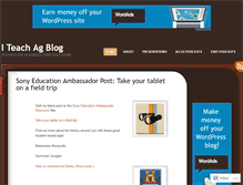 Tablet Screenshot of iteachag.com